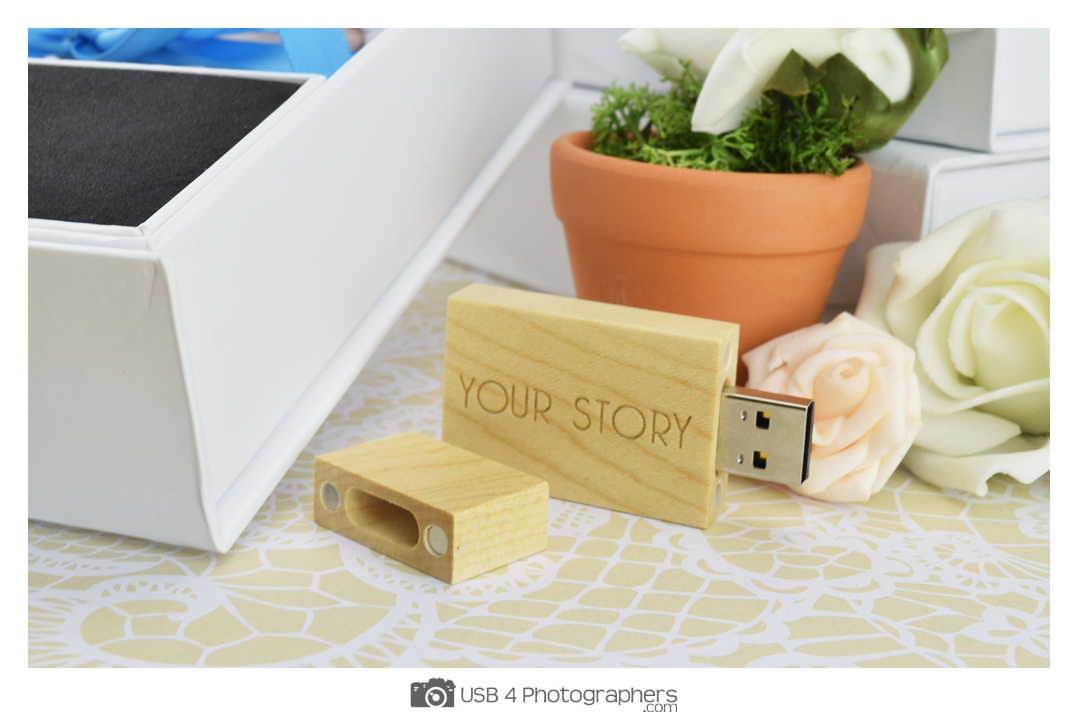 Wooden Block USB Memory Stick - Personalised USB Memory Sticks & Gift ...